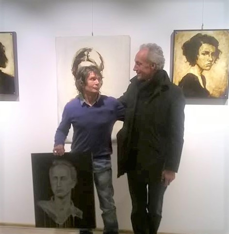 Ross Davide Robert con Marco Travaglio